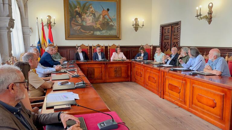 El Gobierno de Canarias muestra su compromiso para impulsar la Bajada de la Virgen de las Nieves como Bien Inmaterial Patrimonio de la Humanidad.