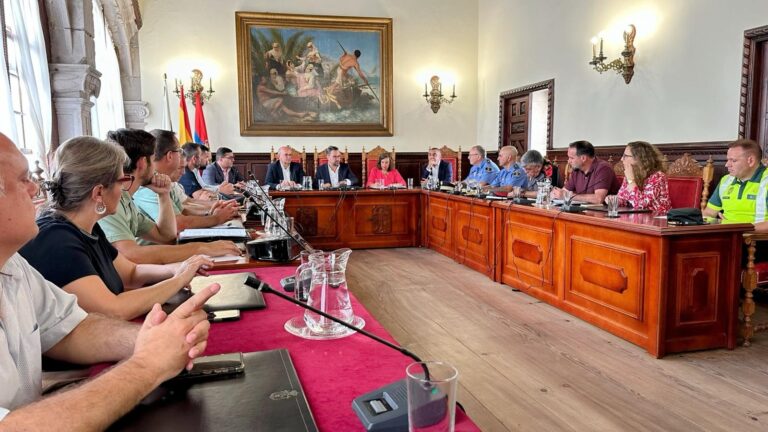 El Consejo Rector de la Bajada de la Virgen de las Nieves revisa los planes de seguridad para la celebración de las Fiestas Lustrales y concreta los refuerzos para las fiestas